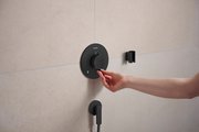 Шланговое подсоединение Hansgrohe FixFit Fine S, с клапаном обратного тока, матовый чёрный 28882670