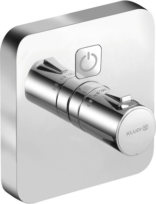 Термостат для душа Kludi Push soft edge, 1 потребитель, встраиваемый, хром 389010538