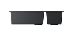 Кухонная мойка Omoikiri Tedori 85-2-U-BL, две чаши, Tetogranit, чёрный 4993940