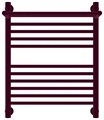 Полотенцесушитель водяной Сунержа Богема+ с полкой 600x500, пурпурный флок 58-0223-6050