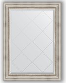 Зеркало Evoform Exclusive-G 760x1040 с гравировкой, в багетной раме 88мм, римское серебро BY 4190