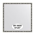 Зеркало Evoform Definite 670x670 в багетной раме 24мм, серебряный бамбук BY 0659