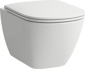 Унитаз подвесной Laufen Lua Rimless, без сидения, белый глянцевый 8.2008.0.000.000.1