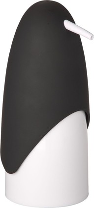 Дозатор для жидкого мыла Wenko Penguin настольный, пластик, чёрно-белый 20079100