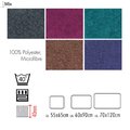 Размеры, цвета и формы ковриков для ванны и туалета от Spirella коллекции Mix