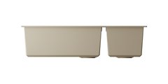 Кухонная мойка Omoikiri Tedori 85-2-U-SA, две чаши, Tetogranit, бежевый 4993942