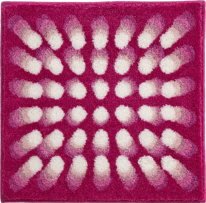 Коврик для ванной Grund Karim 07, 60x60см, полиакрил, розовый 3644.64.145