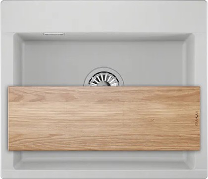 Кухонная мойка Granula Estetica ES-5804, 580x500, кварц, Арктик 5804, АРКТИК