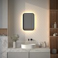 Зеркало с окантовкой Defesto Aura 40x60, LED подсветка, без выключателя, тёплый белый свет DF 2972