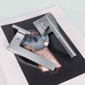 Ручка дверная Colombo Dea, 50x50, с накладкой классик, хром матовый FF21R cromat