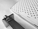 Верхний душ Aquatek 305x205мм, настенный, матовый чёрный AQ2081MB