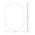 Зеркало Defesto Opti 60x90, LED подсветка, ИК-выключатель, нейтральный белый свет DF 2905R