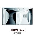 Кухонная мойка без крыла, нержавеющая сталь матовой полировки Omoikiri Izumi 86-2 4993013