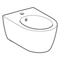 Биде подвесное Geberit iCon 355x540, закрытая форма, белый 501.898.00.1