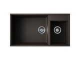 Кухонная мойка Omoikiri Tedori 85-2-U-ES, две чаши, Tetogranit, эспрессо 4997240