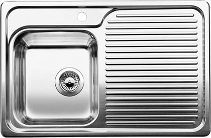 Кухонная мойка чаша слева, крыло справа, нержавеющая сталь зеркальной полировки Blanco Classic 40S 511125