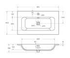 Раковина накладная Aquatek 810x460, белый AQ0780-00