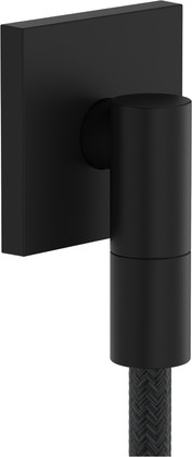 Шланговое подсоединение Hansgrohe FixFit Fine E, с клапаном обратного тока, матовый чёрный 28883670