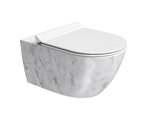 Сиденье для унитаза GSI AltaCeramica, с крышкой Slim SoftClose, белый матовый AC90109