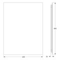 Зеркало с фацетом Defesto Glow 60x80, LED подсветка, без выключателя, нейтральный белый свет DF 2507