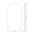 Зеркало Defesto Opti 50x100, LED подсветка, без выключателя, тёплый белый свет DF 2914