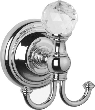 Крючок для ванной TW Crystal, с кристаллом swarovski, хром TWCR016cr-sw