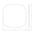 Зеркало Defesto Opti 70x70, LED подсветка, без выключателя, нейтральный белый свет DF 2850
