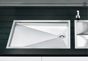 Кухонная мойка без крыла, нержавеющая сталь зеркальной полировки Blanco Zerox 550-T-IF 517275