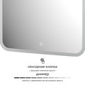 Зеркало с матированием и LED-подсветкой Defesto, 34W, 60x120см, сенсорный выключатель, тёплый белый свет DF 3818S