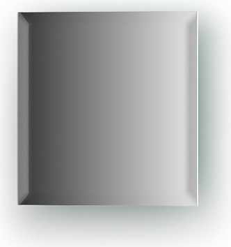 Зеркальная плитка Evoform Refractive с фацетом 10мм, квадрат 15х15см, серебро BY 1500