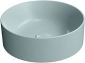 Раковина GSI Kube X d400, накладная, круглая, Ghiaccio matte голубой 942615