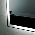 Компания "Верона" (Verona), коллекция мебели для ванной LUSSO, зеркало для ванной с подсветкой и сенсорным выключателем, встроенные светодиоды, ширина 100см, артикул LS707