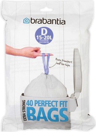 Мешки для мусора Brabantia 15-20л, размер D, 40шт 362187