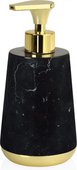Диспенсер для жидкого мыла Andrea House Black Marble and Gold BA19074