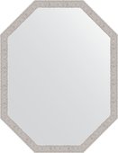 Зеркало Evoform Polygon 680x880 в багетной раме 46мм, волна алюминий BY 7012