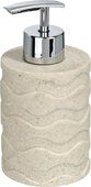 Ёмкость для жидкого мыла бежевая Wenko Wave Light Stone 20469100
