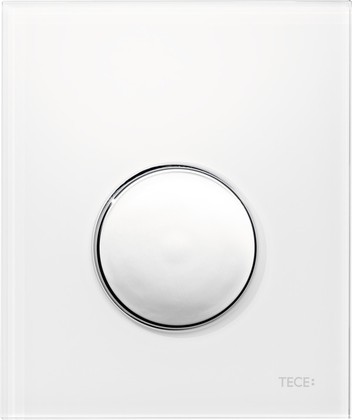 Кнопка управления для писсуара TECE loop, в комплекте с картриджем, пластик, панель белая, клавиша хром глянцевый 9242627