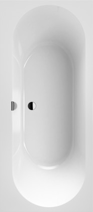 Ванна квариловая Villeroy & Boch Oberon 2.0 170x75см с ножками, слив/перелив, белая UBQ170OBR2DV-01