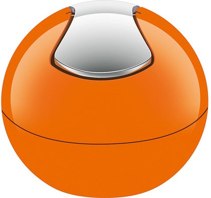 Настольный контейнер для мусора Spirella Bowl-Shiny, 1л, оранжевый 1014966