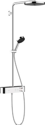 Душевая стойка Hansgrohe Pulsify S Showerpipe 260 1jet EcoSmart, ShowerTablet Select 400, хром 24221000
