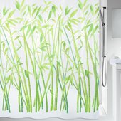 Штора для ванной Spirella Bambus, 180x200см, текстиль, зелёный 1042057