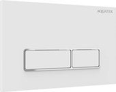 Панель смыва Aquatek клавиши прямоугольные, 162x244, ободок хром, белый глянец KDI-0000061