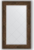Зеркало Evoform Exclusive-G 820x1370 с гравировкой, в багетной раме 120мм, состаренное дерево с орнаментом BY 4258