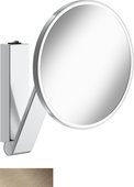 Косметическое зеркало Keuco iLook_move, с подсветкой, круглое, c выключателем, бронза шлифованная 17612 039004