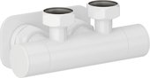 Вентиль Сунержа 2х3/4" угловой скрытый-скрытый EU50, белый 12-1418-3434