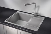 Кухонная мойка Granula 6503, 650x500, накладная, с крылом, кварц, Алюминиум 6503, АЛЮМИНИУМ