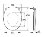 Сиденье для унитаза Roca Victoria с крышкой, без микролифта ZRU8013900