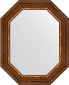 Зеркало Evoform Polygon 610x760 в багетной раме 88мм, римская бронза BY 7170