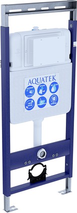 Инсталляция Aquatek Easy Fix 50 для подвесного унитаза, без клавиши смыва, звукоизоляционная прокладка INS-0000010