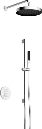 Комплект для душа AQUAme, встраиваемый, термостат, хром AQM8401CR